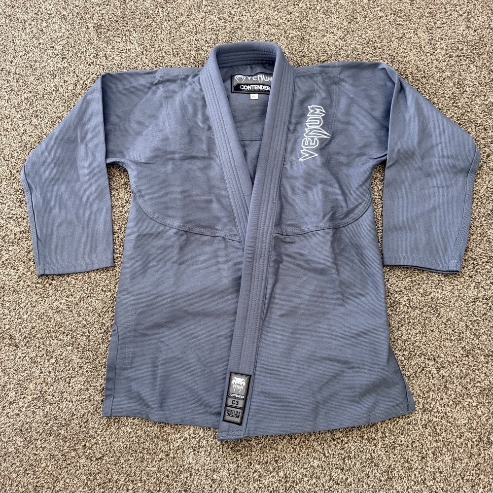 Venum Contender 2.0 BJJ Gi Jiu Jitsu Size C3 Gray Uniform Jacket ONLY Athletic